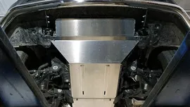 Защита картера и переднего моста (алюминий) 4мм для автомобиля JAC T9 4WD (дизель) 2024
